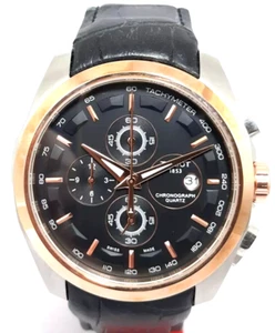 Pre Owned Tissot 1853 Men Quartz Working Chronograph Date Black Dial Watch - Picture 1 of 5