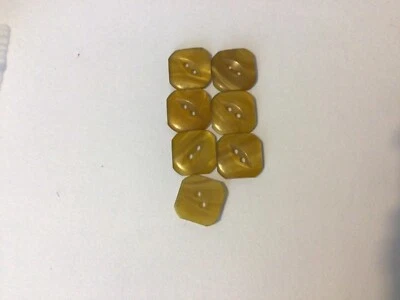 SQUARE 2 HOLE BUTTONS pearly brown colourPEARLESCENT TONES 1.5 cms - Image 1 of 2