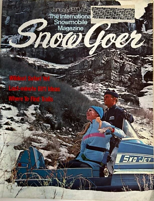 SNOW GOER Snowmobile Magazine January 1970 Vintage - Image 1 of 4