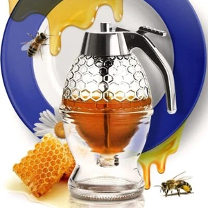 Sealed Syrup Extruder Press Type Acrylic Honey Dispenser Pancakes - Picture 1 of 12