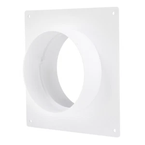 PVC Montageflansch für Rundrohre 100 mm Wandflansch Bundkragen Anschluss Lüftung - Bild 1 von 2