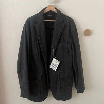 ENGINNERED GARMENTS Chaqueta Panadero Carbón 13 Oz Lana L Hecha en EE. UU. FW15 $520 NUEVA Foto 1 de 4