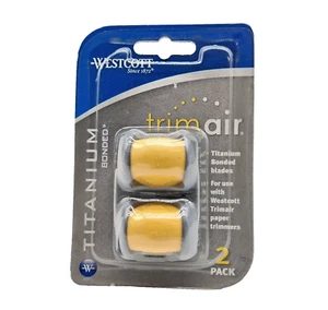 Westcott 2-pack Titanium Bonded Replacement Blades for TrimAir Trimmer #15194 - Picture 1 of 2
