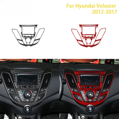 Accesorios para Hyundai Veloster 2012-2017 fibra de carbono coche consola central Foto 1 de 4
