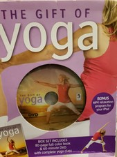Yoga box set 80 pg full color book dvd complete class & mp4 program gift of yoga