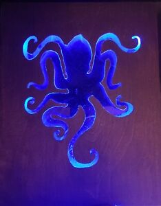 LED Light Up Octopus or Nautical Star Wall Art with Coffee Bean Finish