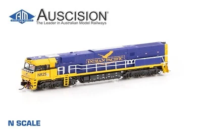Auscision (NNR-18) NR25 Indian Pacific MK3 - Blue/Yellow - N Scale - Image 1 of 2