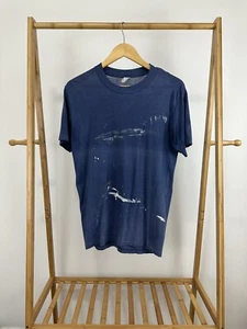 VTG 80s Camel Smokin Joe 75 Years Paper Thin Worn Burnout Faded Paint T-Shirt L - Picture 1 of 8