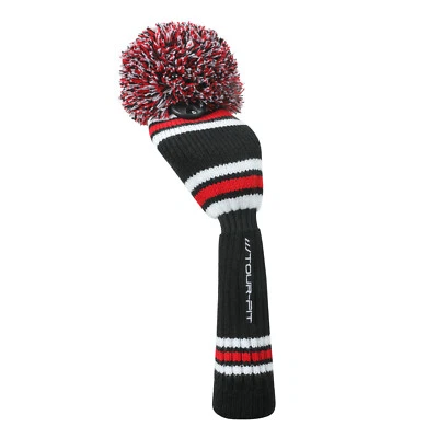 Golf Headcover Pom Pom Tour Fit Double Layer Elastic Lined Premium Head Cover - Image 1 of 4