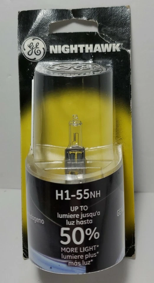 GE Nighthawk H1-55NH Bombilla Faro H1-55NH/BP 12V * Nuevo Foto 1 de 4