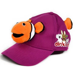 DINKI DI MATES CLOWN FISH ANIMAL PLUSH HEAD & TAIL CAP YOUTH SIZE **FREE DELIVER - Picture 1 of 1