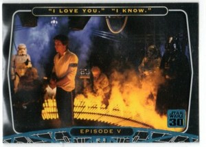 STAR WARS 2007 TOPPS 30TH ANNIVERSARY BLUE PARALLEL BASE INSERT 26 HAN VADER