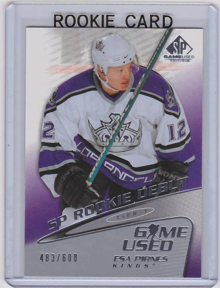 2003-04 UPPER DECK SP GAME USED ESA PIRNES RC UD ROOKIE SP /600 #62 KINGS - Image 1 of 1