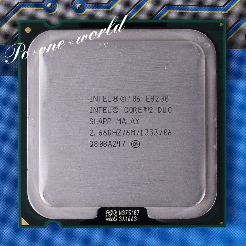 Intel Core 2 Duo E8200 E8300 E8400 E8500 E8600 LGA 775 Processor 6M Desktop CPU - Image 1 of 1