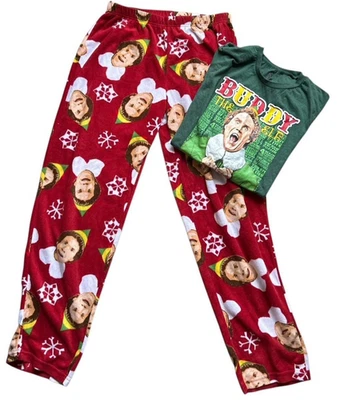 Праздничная пижама Elf набор из 2 предметов размер XL праздничная футболка брюки для отдыха  - Изображение 1 из 4