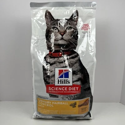 Hill's Science 饮食猫尿球控制成人食品 1-6 (7 磅) BB 10-26 — 第 1/4 张图片