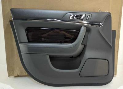Nuevo panel de moldura de puerta delantera Ford LH genuino OEM 2009-2012 Lincoln MKS negro leñoso Foto 1 de 4