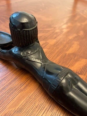 ANTIQUE ART NOUVEAU RONSON METAL WORKS EGYPTIAN CLEOPATRA Nile INCENSE BURNER - Image 1 of 4