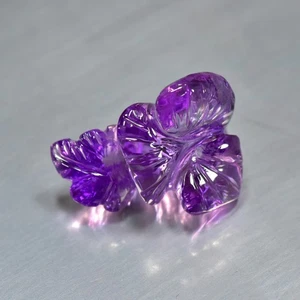 11.60Ct Fancy Carving Cut_ Eye-opening Natural Purple Amethyst _ Brazil - Picture 1 of 2