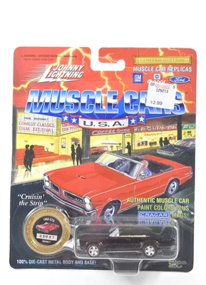 Johnny Lightning Muscle Cars USA Series 1 Black 1965 Pontiac GTO 1/64 1995 - Image 1 of 4