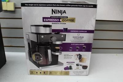 NINJA CFN601 Cafetera Espresso y Barista Sistema 3 Estilos de Preparación Espresso NUEVO Foto 1 de 4