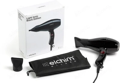 New Elchim 3900 Light Blk Ionic Professional Hair Dryer 1875 watts, Salon, Home - Image 1 of 4