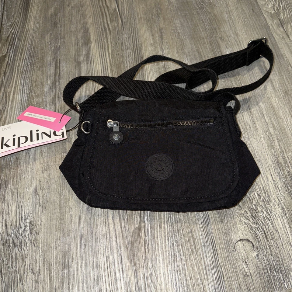 Kipling Sabian Mini Crossbody Bag Black Noir