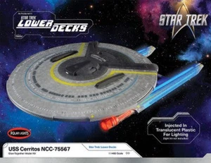 1/1400 Polar Lights Star Trek Lower Decks USS Cerritos Plastic Model Kit - Picture 1 of 1