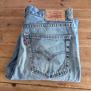 Levis 504 Jeans Blue Regular Straight Cotton Denim Mid Rise Zip Fly Mens W34 L32 - Bild 1 von 24