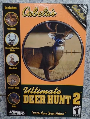 Video Game PC Cabelas Ultimate Deer Hunt 2 Two 2002 #1 NEW SEALED BOX - Image 1 of 4