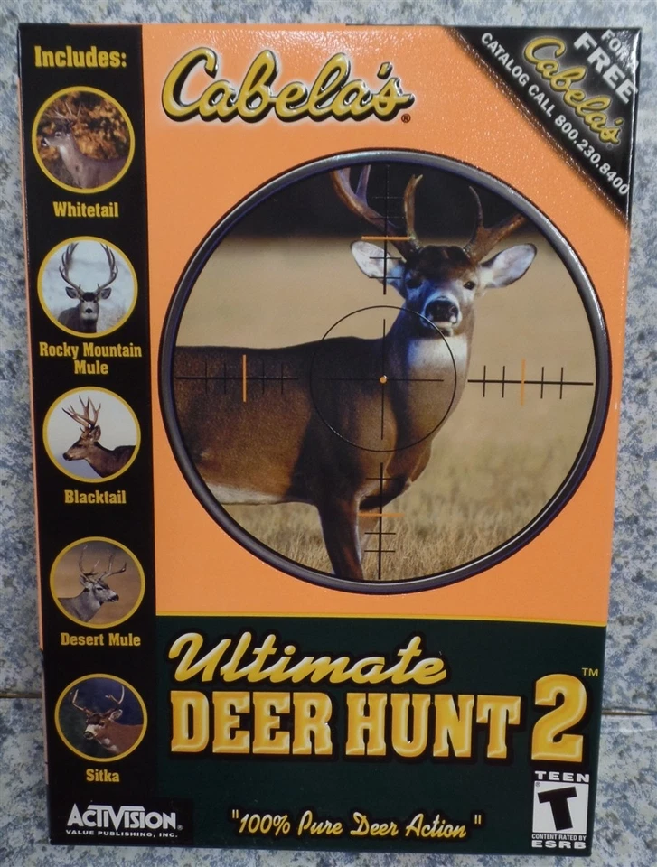 Video Game PC Cabelas Ultimate Deer Hunt 2 Two 2002 #1 NEW SEALED BOX - Image 1 of 4