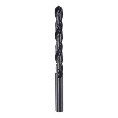 Broca giratoria de acero de alta velocidad, 9,4 mm completamente molida óxido negro 125 mm de largo Foto 1 de 4