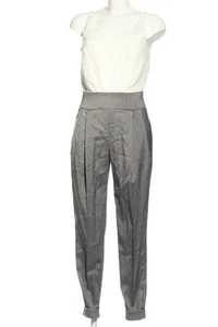 ASOS Langer Jumpsuit Mujeres Pantalón Talla EU 36 gris claro-blanco - Imagen 1 de 5