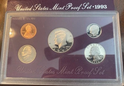 Starting at Face Value, 1993 US Proof Set with Box - Image 1 of 2