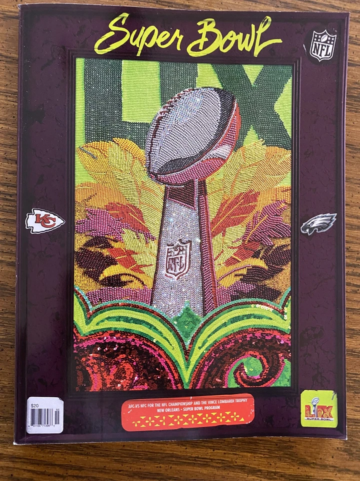 2025 Super Bowl LIX Game Program Kansas City Chiefs Vs. Philadelphia Eagles 2/9 - Image 1 of 1