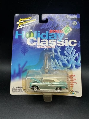2002 Johnny Lightning Holiday Classic Ornaments LITE BLUE 55 CHEVY BEL AIR Z - Image 1 of 3