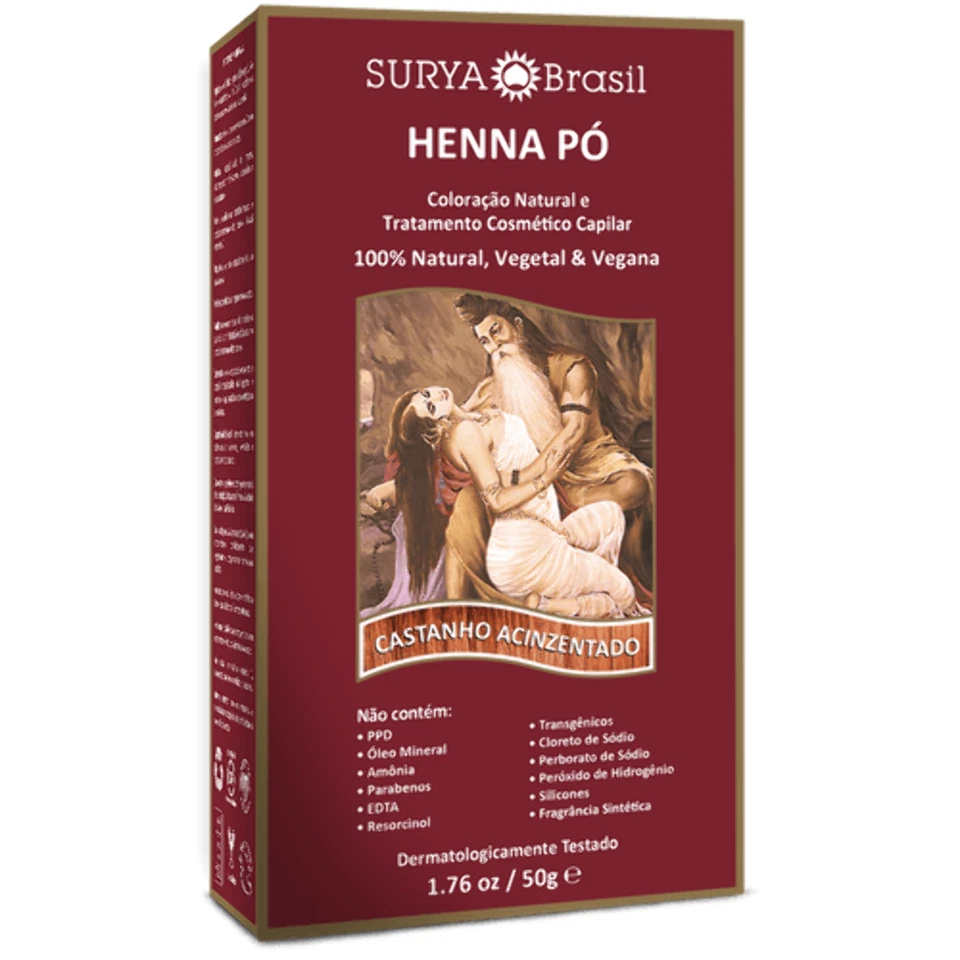 Henna powder brown graying Surya Brasil 50g 12.3.p - Surya Brasil - image 1 of 1