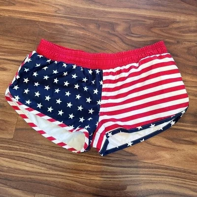 Vintage American Flag Swim Trunk Shorts Size Large - Image 1 of 4