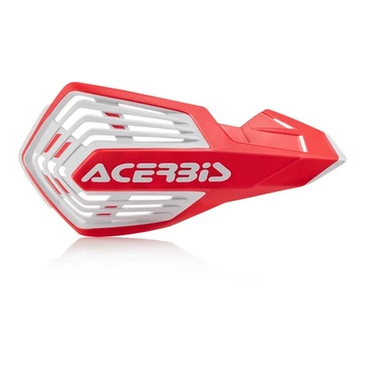 Paramani Acerbis X-FUTURE Handprotektoren Protezione Mani Rosso Bianco - Immagine 1 di 4