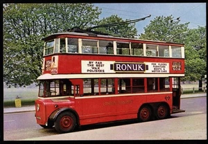 Trolleybus 1 London United Tramways Postcard - Picture 1 of 2