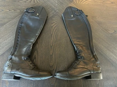 Botas de equitación altas Ariat Heritage Contour Field negras para mujer 6 pantorrilla regular Foto 1 de 4