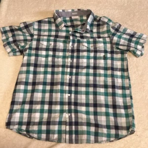 Columbia Fishing Shirt Mens XL Blue Plaid Shirt Sleeve Pearl Snap RN 69724 - Picture 1 of 13
