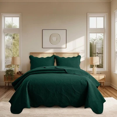 Juego de edredón edredón colcha floral acolchado conjunto de edredón edredón de microfibra Foto 1 de 4