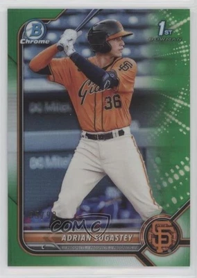 2022 Bowman Chrome Prospects Green Refractor /99 Adrian Sugastey #BCP-19 - Image 1 of 2
