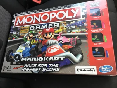 Monopoly Nintendo Gamer Mario Kart - New - Image 1 of 2