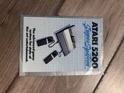 Atari 5200 Super System Insert Poster Only - Image 1 of 4