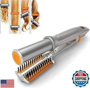 Generic 2 in 1 Hair Curler Straighter Rotating Iron for Hair Curling and Stra - Picture 1 of 5