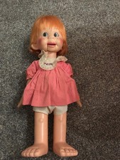 Vintage Tessie Talk Doll Horsman 1974 Ventriloquist Doll