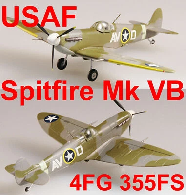 Easy Model 1/72 USAF Spitfire Mk V 4FG 355FS 1942 #37215 - Image 1 of 4