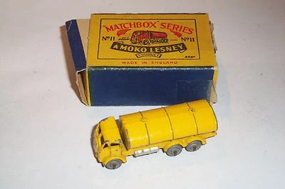  MATCHBOX *1953 MOKO LESNEY# 11-3 REF ROAD TANKER AMARILLO tipo B CAJA ORIGINAL Foto 1 de 4